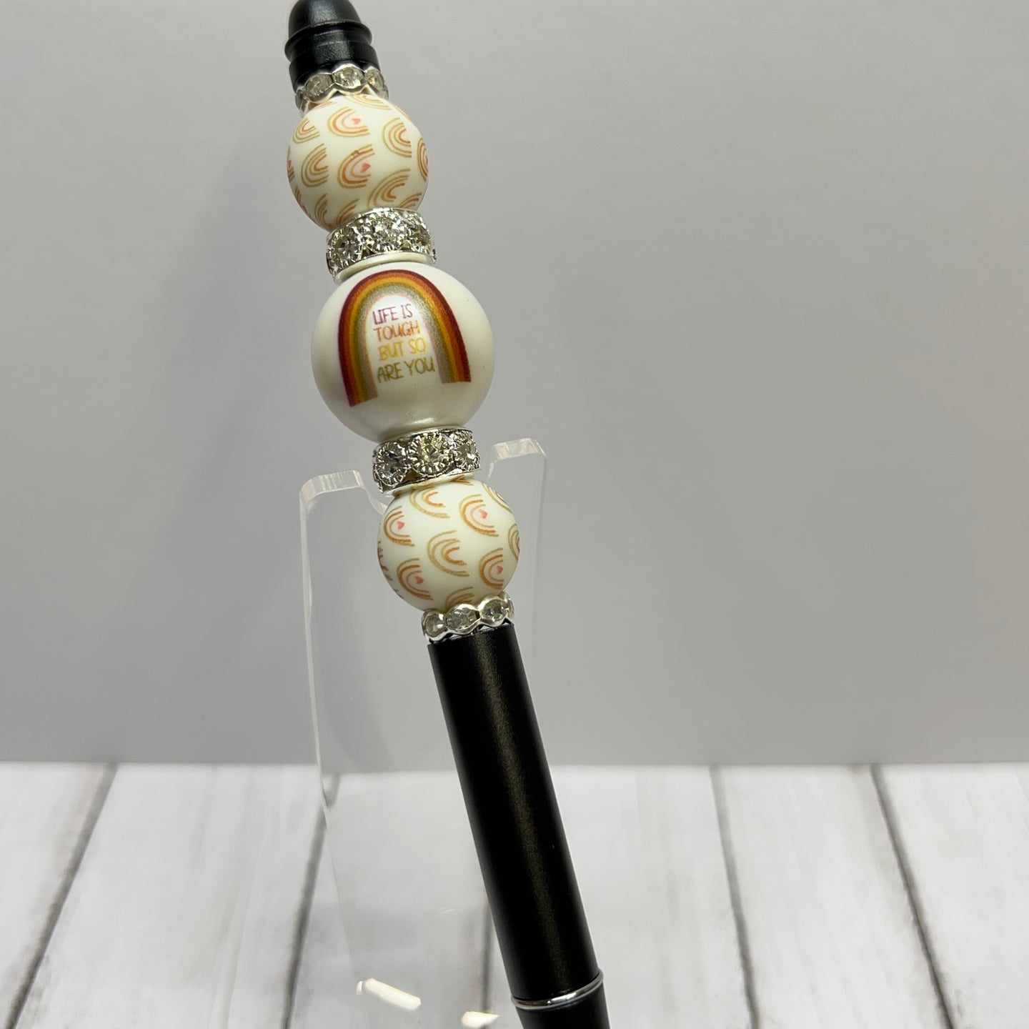 Life is Tough Light Rainbow Metal Pen